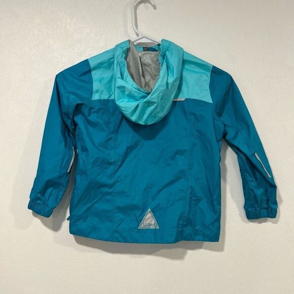 L.L.Bean Kids’ Teal Rain Jacket – Size S4 - Picture 2 of 6